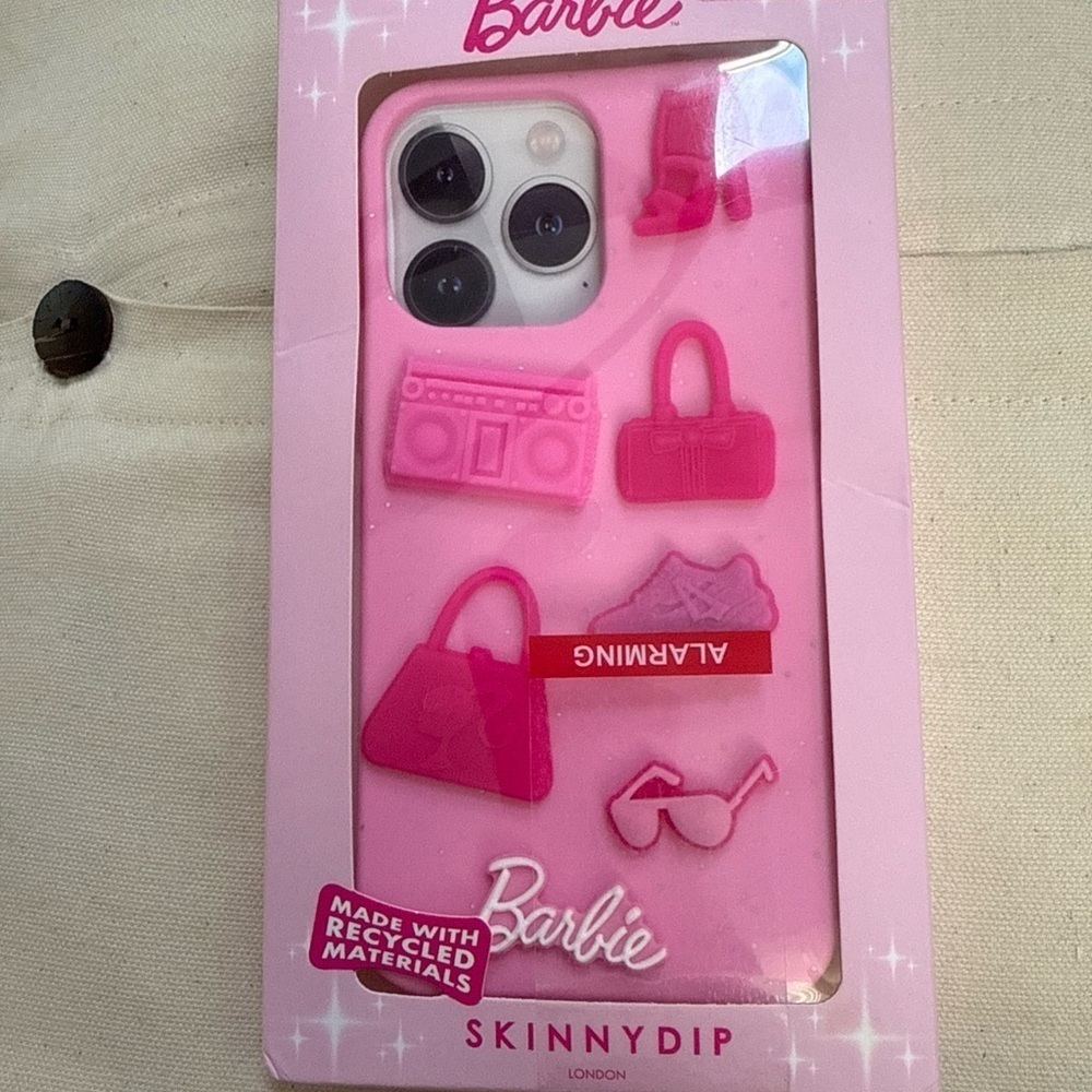 Barbie Pink Skinny Dip iPhone 13 & 14 PRO MAX 3D Rubber Shockproof Case New